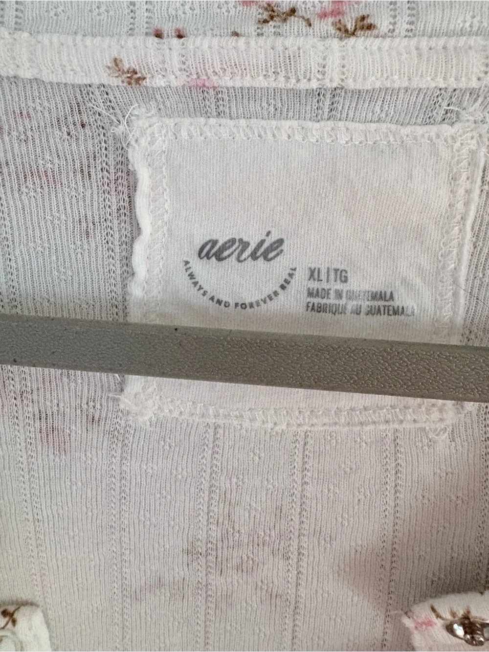 Aerie floral button down sweater - Picture 3 of 4